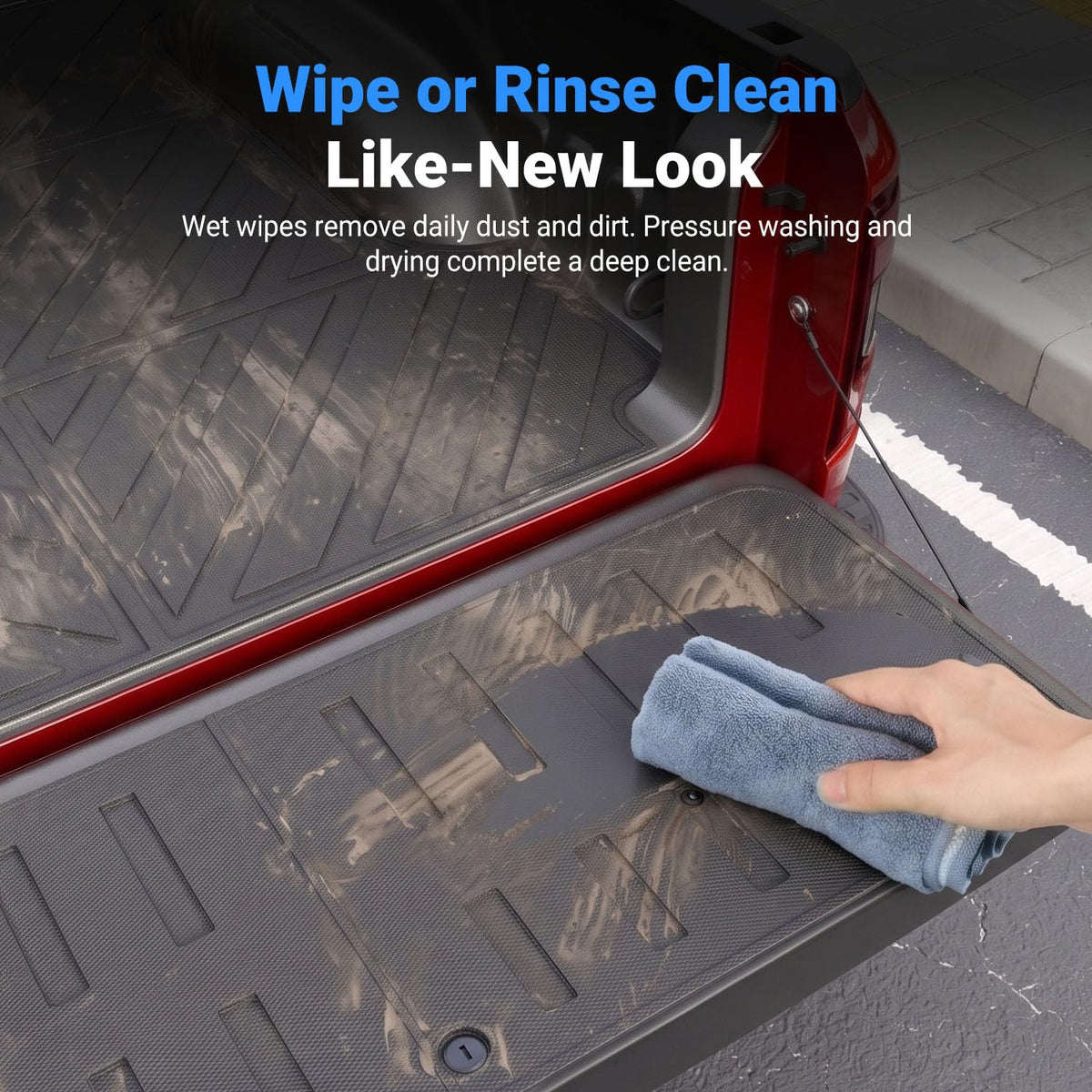 Xipoo bed mat protecting loaded tools and gear from scratches