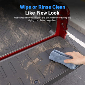Xipoo bed mat protecting loaded tools and gear from scratches