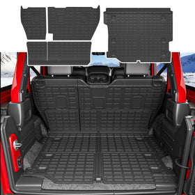 xipoqix cargo mat front view showing fit and coverage, protects trunk