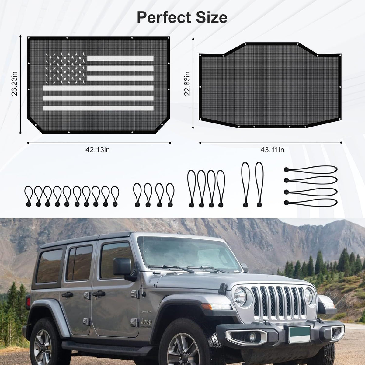 Xishuihe installed on Jeep lifestyle shot demonstrating cooler cabin