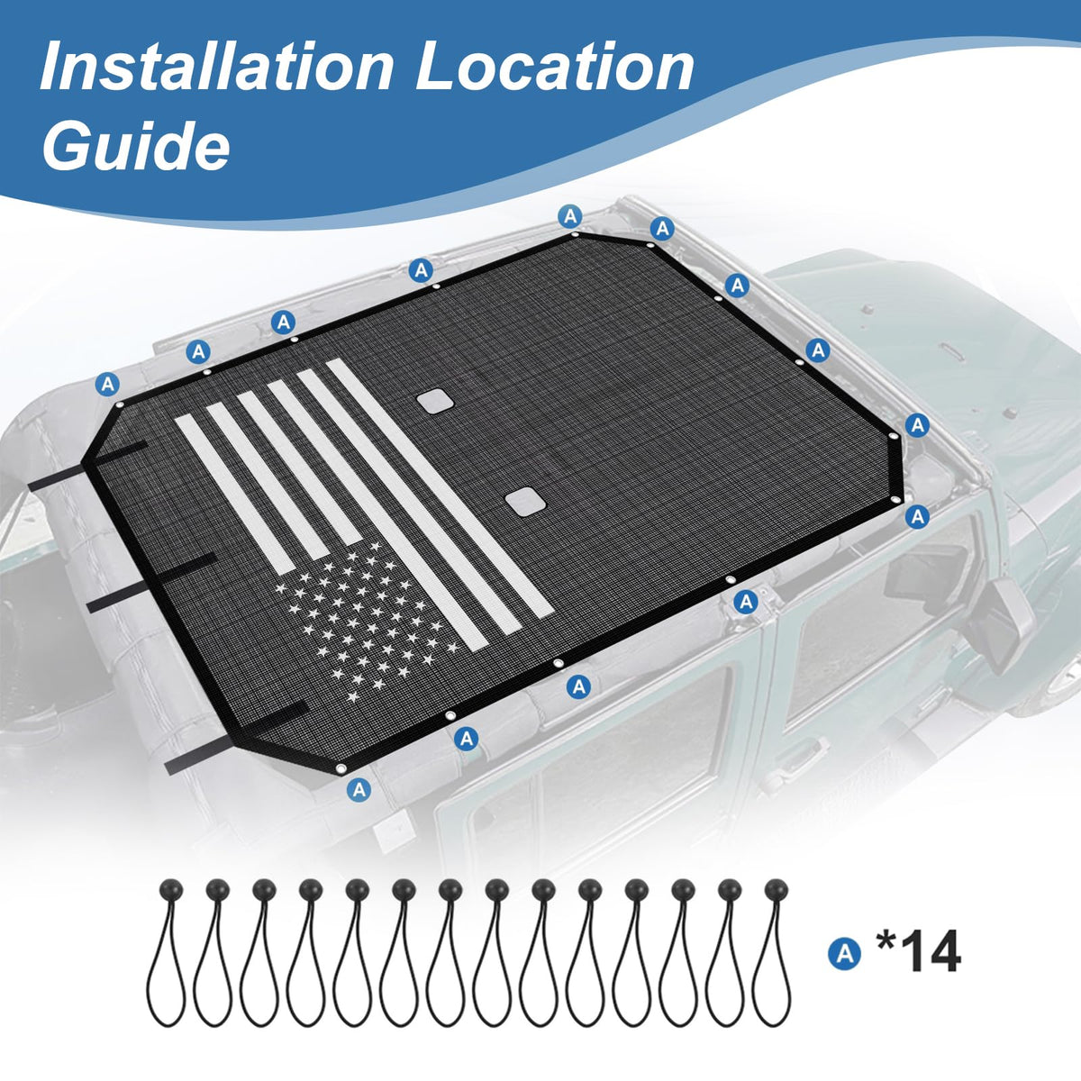 Xishuihe installed on Wrangler side profile showing cooler-cabin benefit