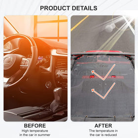 Xishuihe sunshade side profile installed on Jeep JK Unlimited for full coverage