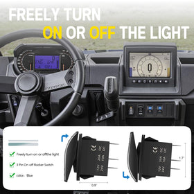 Xislet installed in a UTV dash demonstrating OEM fit and secure mounting benefit