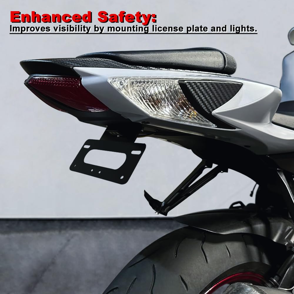 Xitomer LED license plate light detail showing bright plate illumination