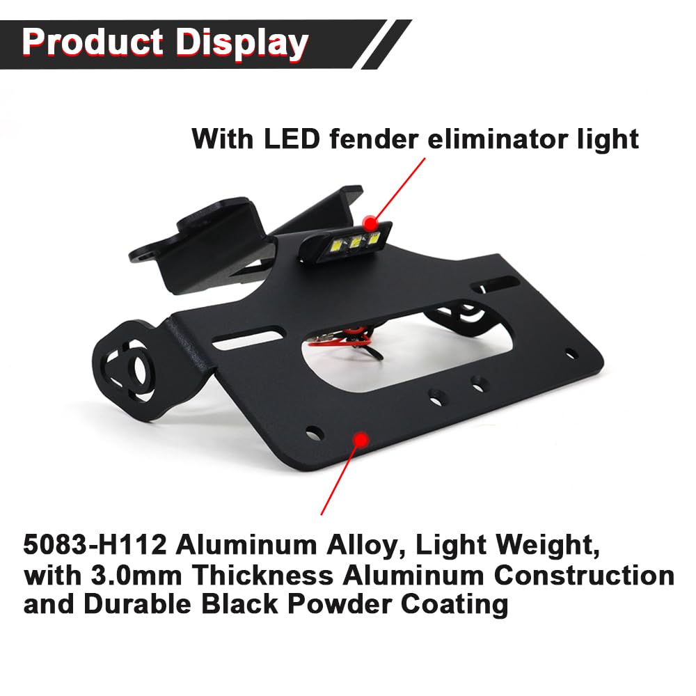 Xitomer LED license light detail highlighting bright plate illumination