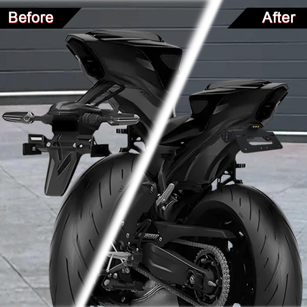 Xitomer mounted on MT-07 showing tidy license area and sportier silhouette