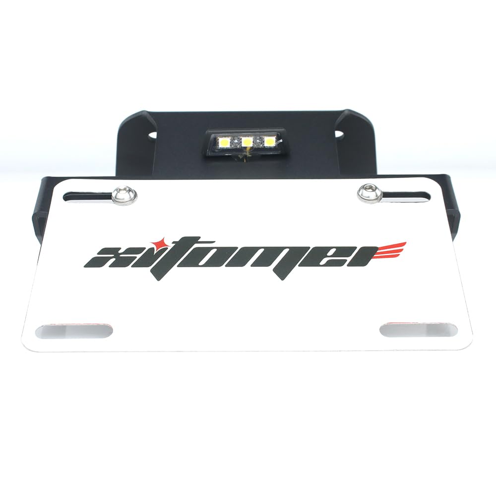 Xitomer tail tidy installed on YZF-R3 in garage highlighting sportbike styling
