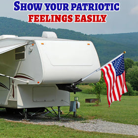 xiuouix lifestyle campsite display showing flag visibility benefit