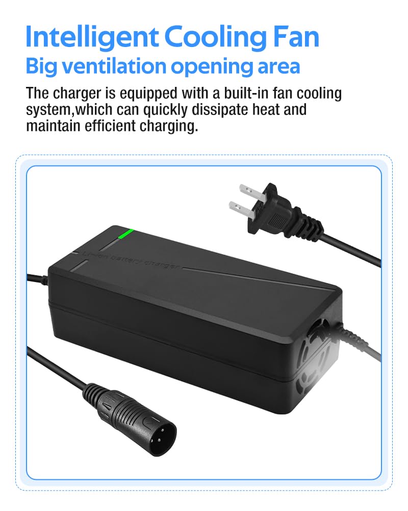 XIUWK charger connected to an e-bike demonstrating convenient fast charging