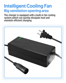 XIUWK charger connected to an e-bike demonstrating convenient fast charging
