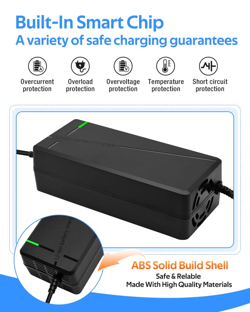 XIUWK charger boxed packaging with included plug and instructions for easy setup