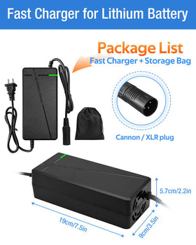 XIUWK charger multiple plug options displayed for correct connector choice