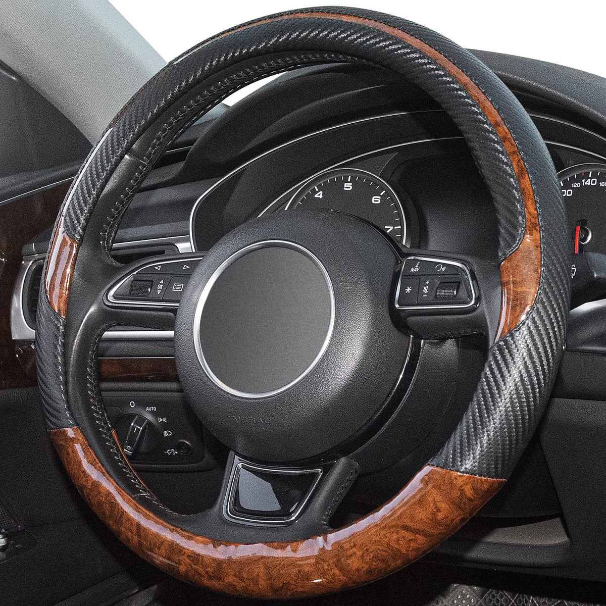 Xizopucy close-up of microfiber leather texture for comfortable all-season grip