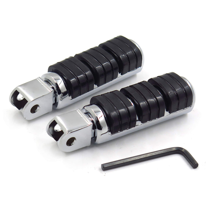 XKH-MOTO front pegs pair showing packaging and contents, durable replacement