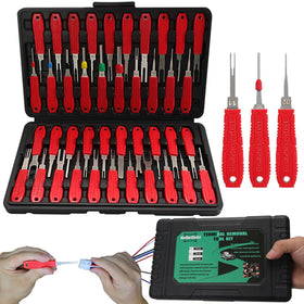XLWJBES front view of organized case with all 41 tools visible, speeds selection