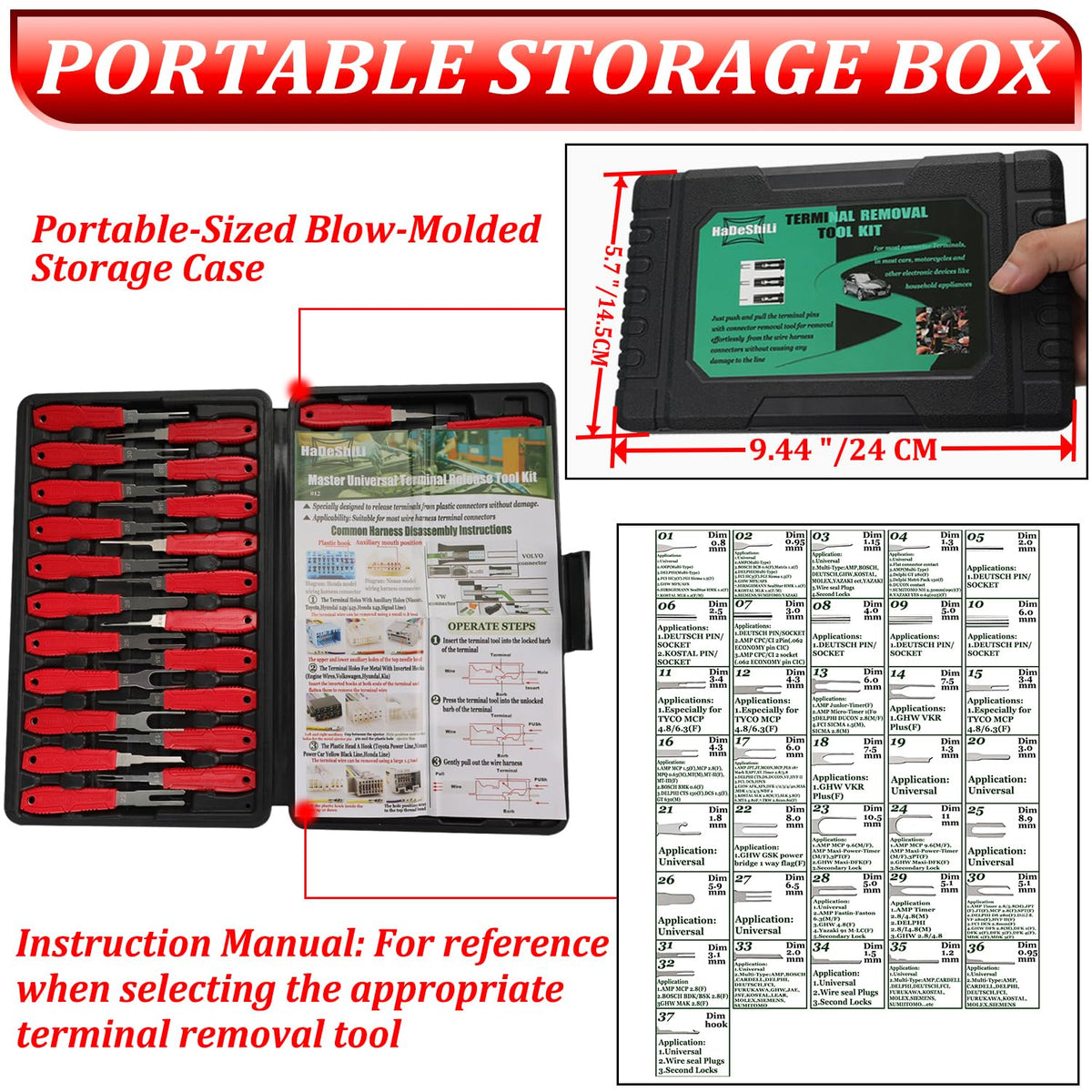 XLWJBES tool next to pliers to show scale and portability for field repairs