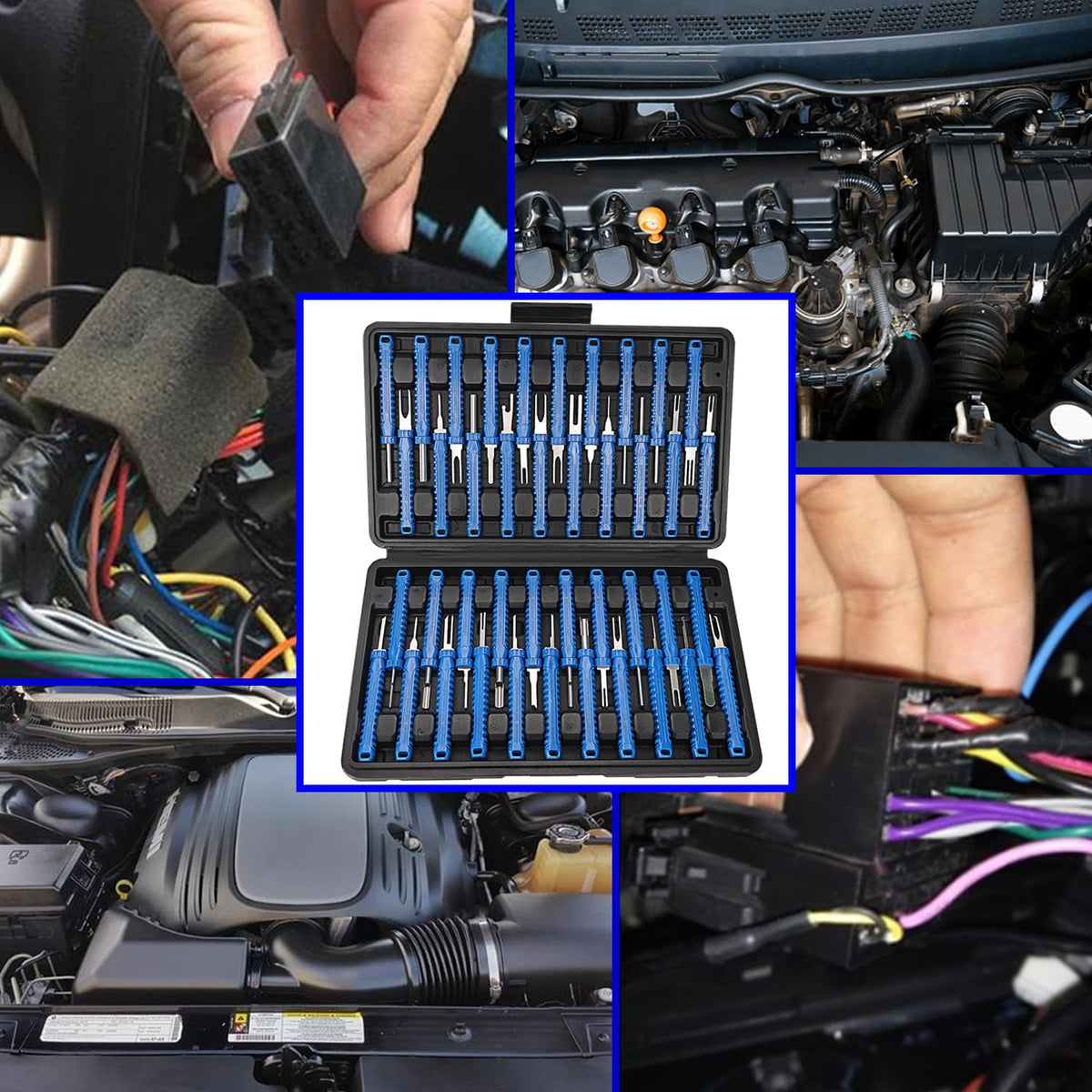 XLWJBES open blow-molded case with labeled slots for fast tool selection