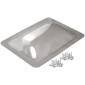 XMK front dome view showing secure flange and clear light transmission benefit