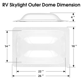 XMK skylight installed in RV roof showing improved daylight and aesthetic upgrade