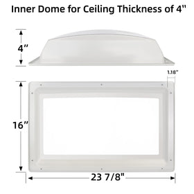 XMK installed skylight on RV roof illustrating improved daylighting