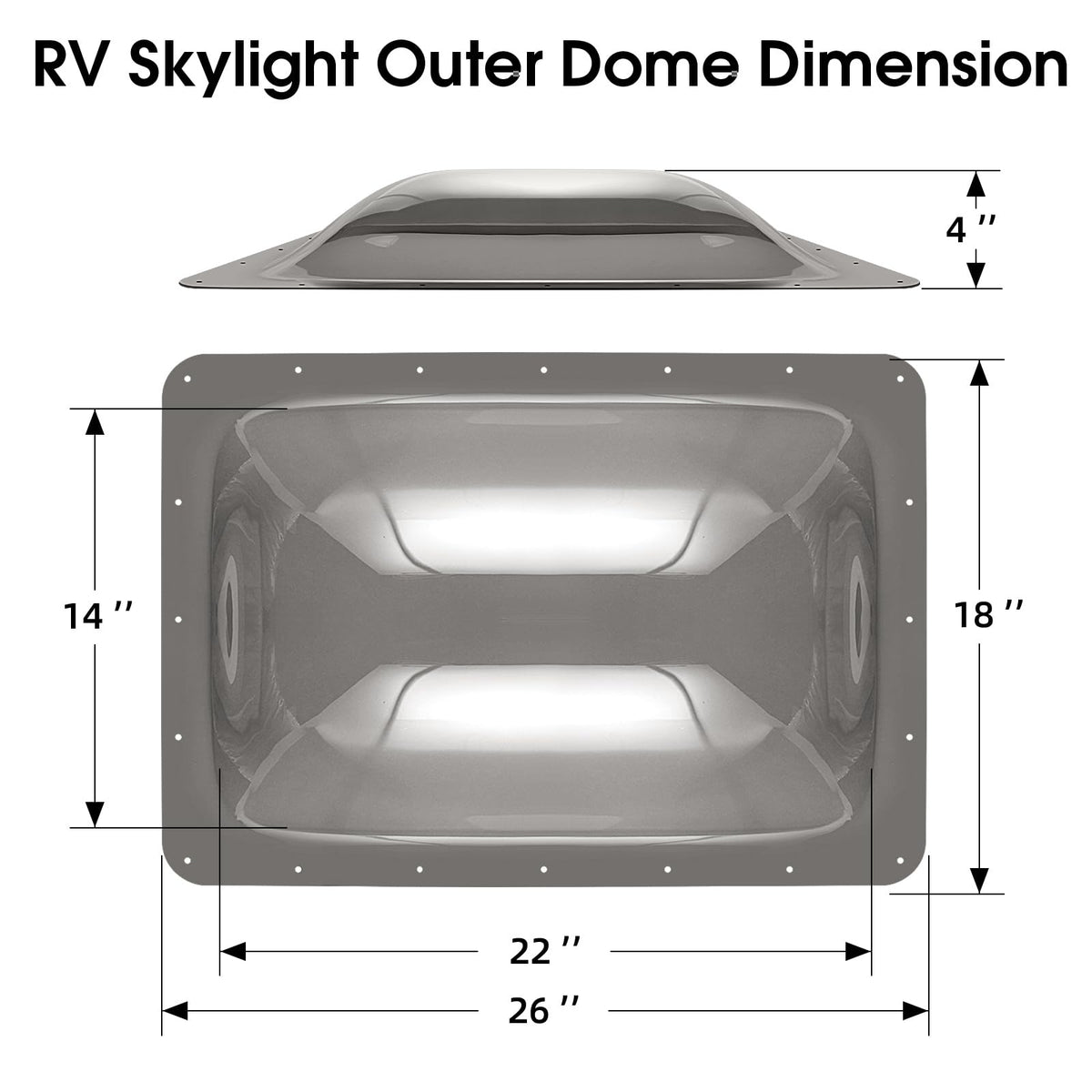 XMK skylight installed on RV roof showing weatherproof fit and improved daylight benefit