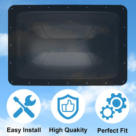 Interior view through XMK skylight bringing natural light into RV