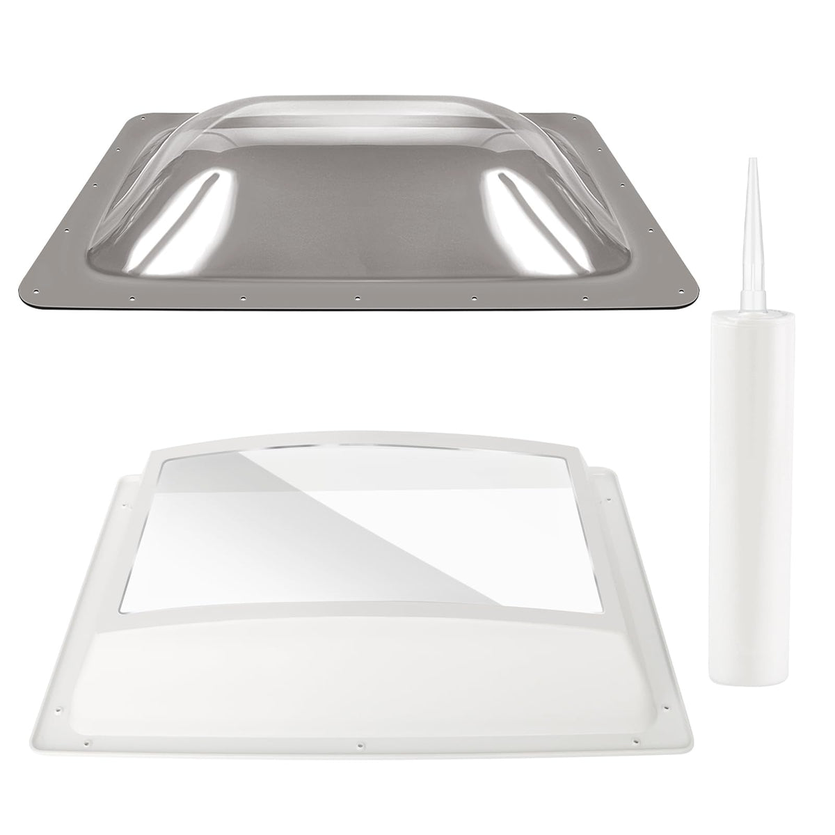 XMK outer dome front view showing durable polycarbonate and UV protection benefit