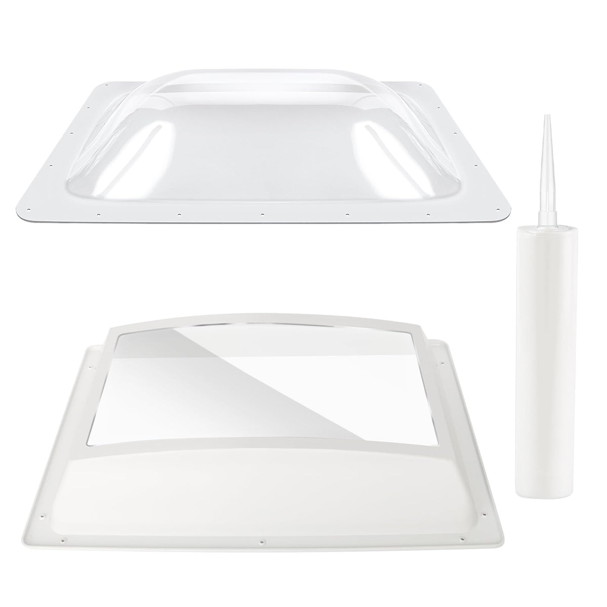 XMK outer dome front view showing durable polycarbonate and increased protection