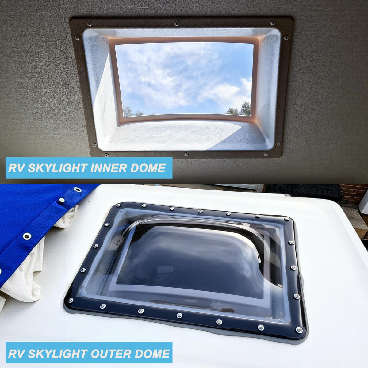 XMK skylight next to ruler showing dimensions and accurate fit for standard openings benefit