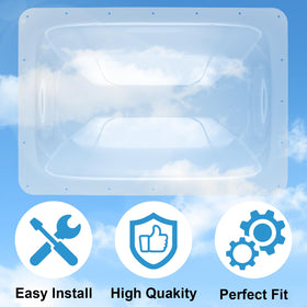 XMK skylight installed on an RV roof demonstrating weather protection benefit