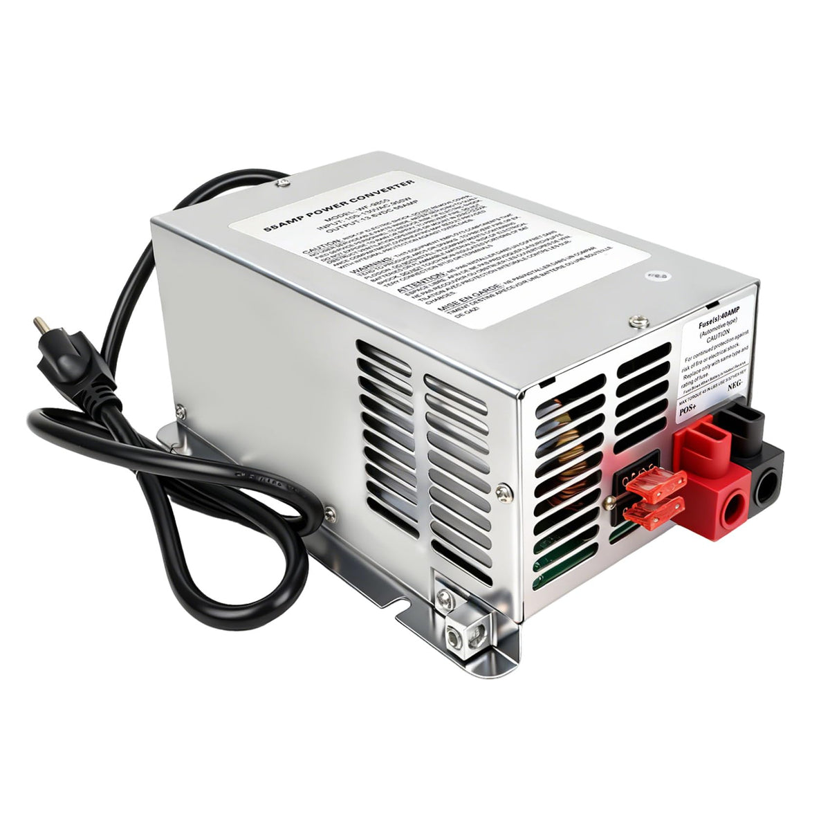 Xmnbl WF-9855 front panel showing vents and mounting holes, reliable quiet operation