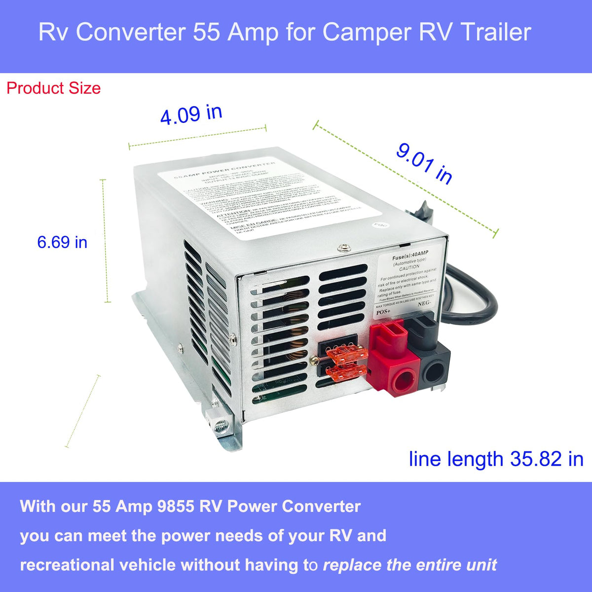 Xmnbl WF-9855 installed under refrigerator in RV, space-saving convenient placement