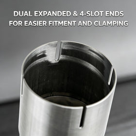 Xoepoll pipe installed with clamp illustrating stable, leak-reducing connection benefit