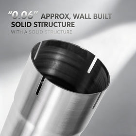 Xoepoll pipe beside ruler showing 17.3 inch length for accurate cutting benefit