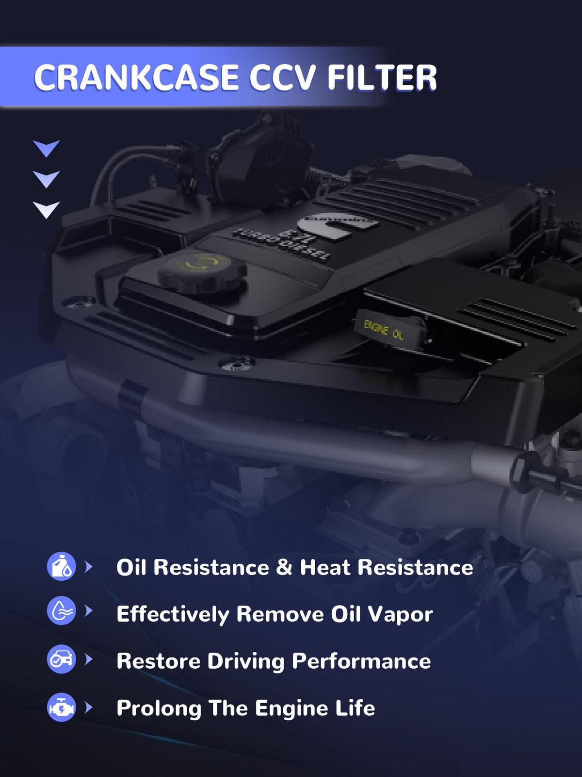 Xongjojo CCV filter with Ram truck fleet illustrating reliability for heavy use benefit