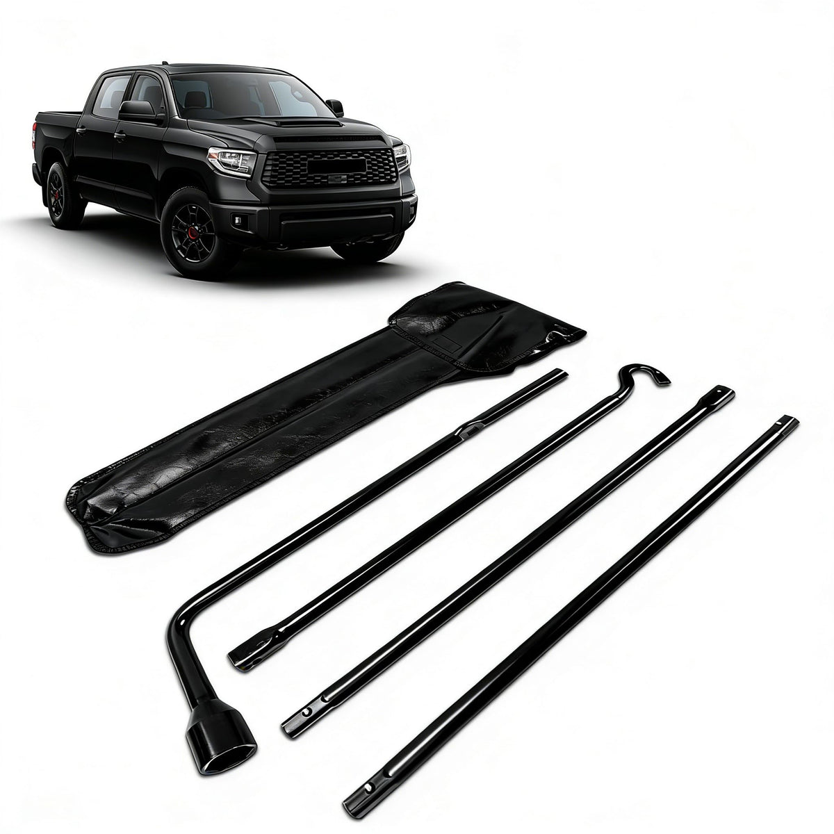 Xongjojo front view kit showing organized rattle-free wrenches and compact storage benefit