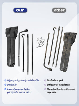 Xongjojo tool in use under truck while changing spare tire for reliable roadside help