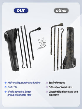 Xongjojo wrench being used on a Tacoma spare-tire hoist to speed roadside tire changes
