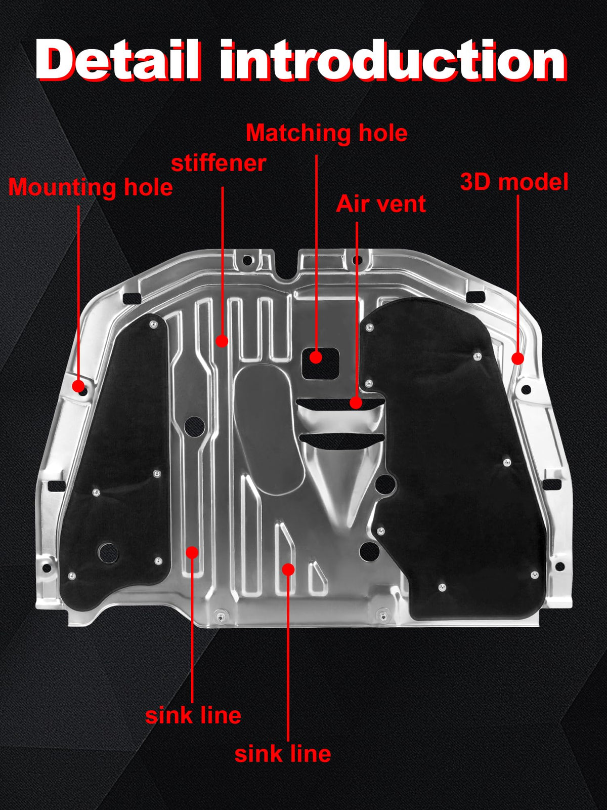 Xongjojo mounted on Civic underbody protecting engine components