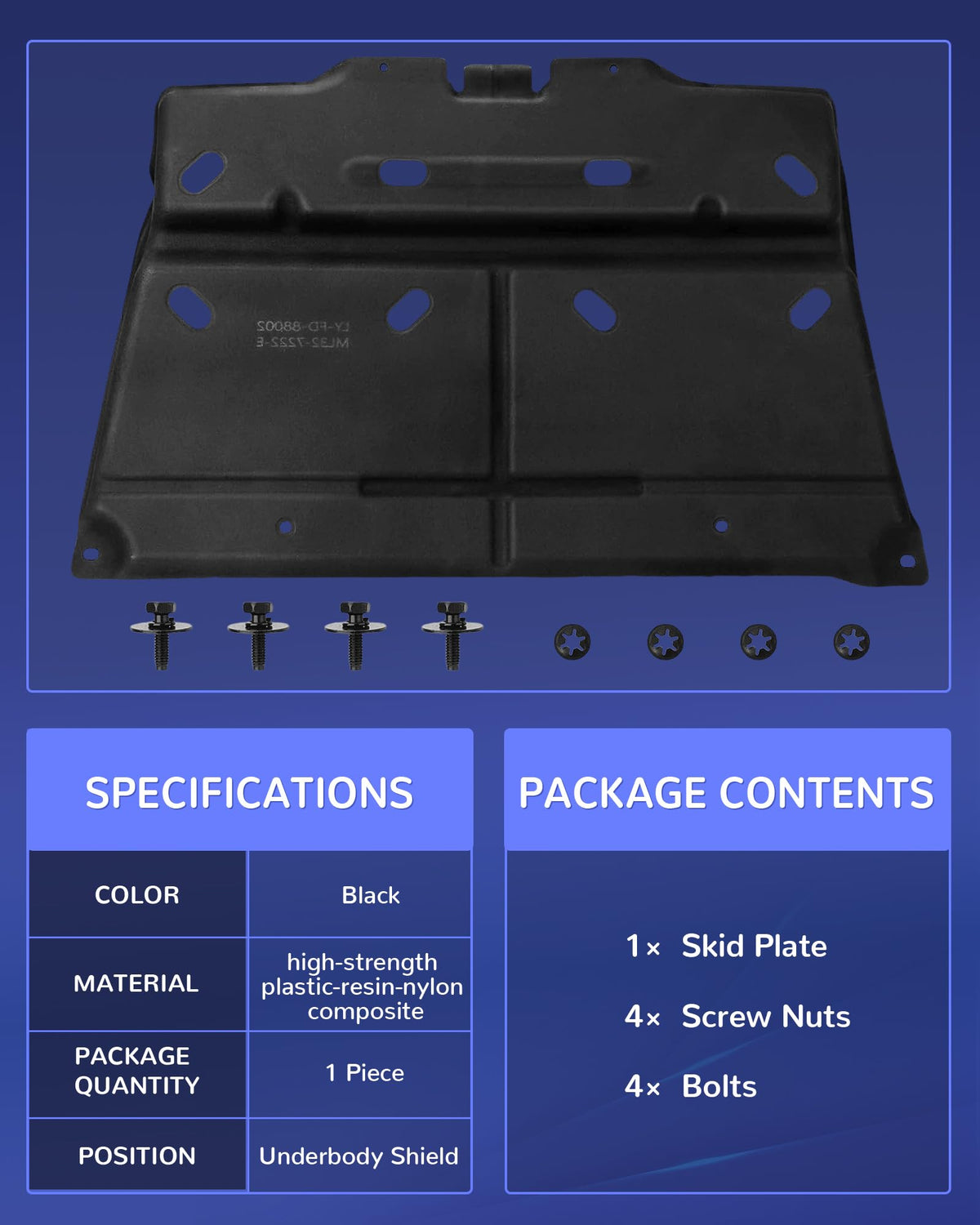 Xongjojo mounted under F150 demonstrating secure fit and protected engine bay