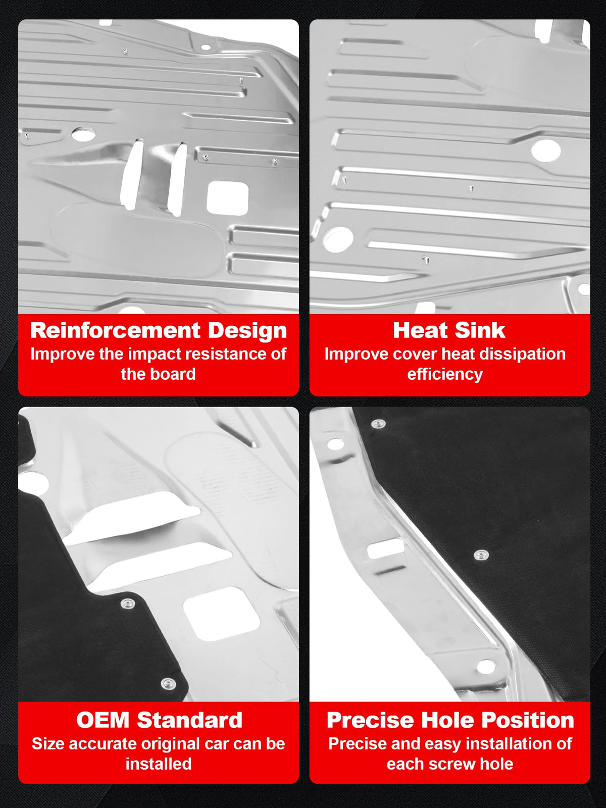 Xongjojo mounting points detail showing OE-aligned screw holes