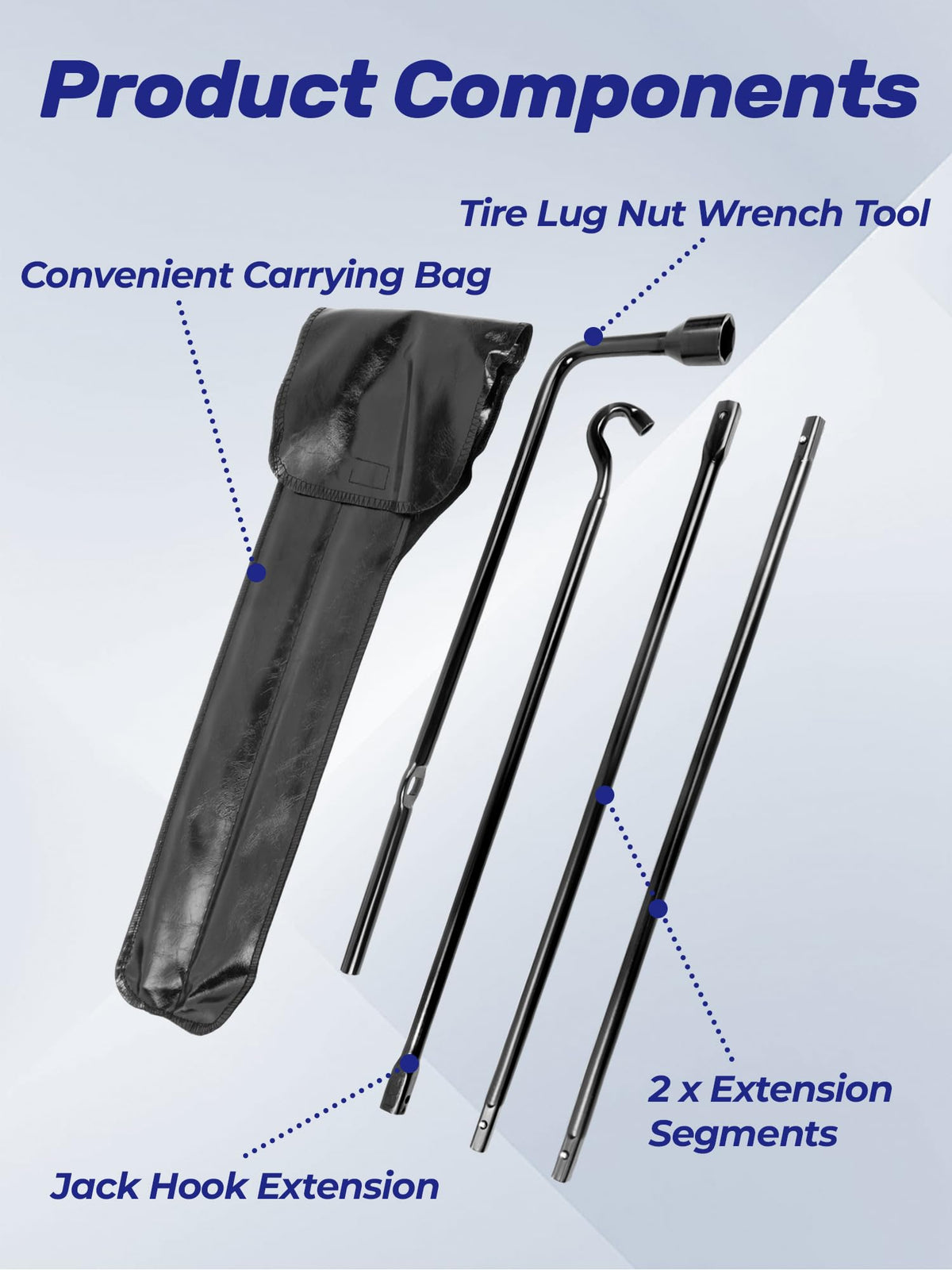 Xongjojo wrenches beside ruler showing correct sizes for fast and accurate repairs