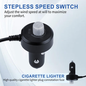 XOOL close-up of seven blades and brushless motor showing quiet performance benefit