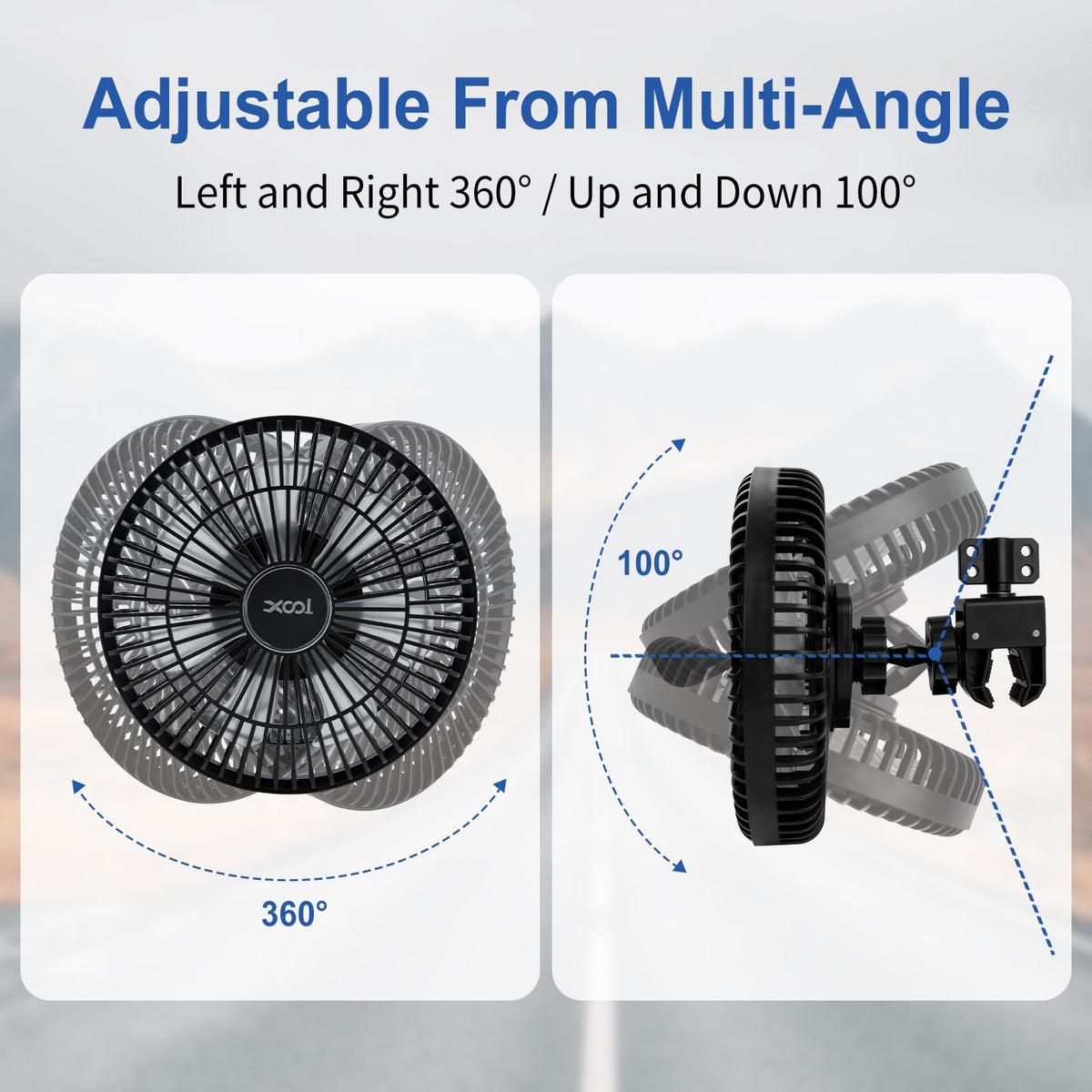 XOOL clamp detail demonstrating secure grip and stable mounting benefit
