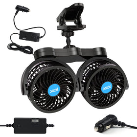 XOOL fan front view showing compact design and cooling benefit