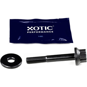 Xotic Performance closeup of hardened 8740 chrome steel bolt illustrating high strength and finish