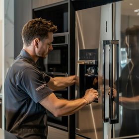 XPEL film on stainless steel appliance preserving shine and preventing scratches