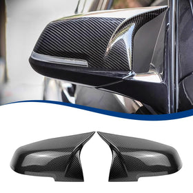 XPHAZZ front view of mirror caps showing sleek carbon pattern and stylish upgrade
