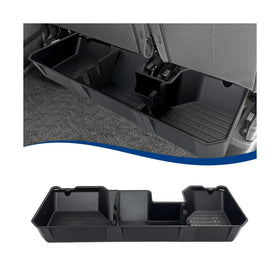 XPHAZZ front view of underseat organizer showing compact storage benefit