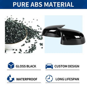 XPHAZZ mirror cap next to ruler illustrating size and exact-fit benefit